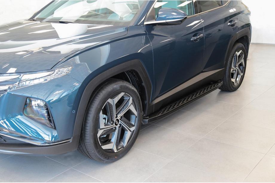 Hyundai Tucson NX4 2021– Sidosteg Shining Black (2 st, aluminium) Foto 5