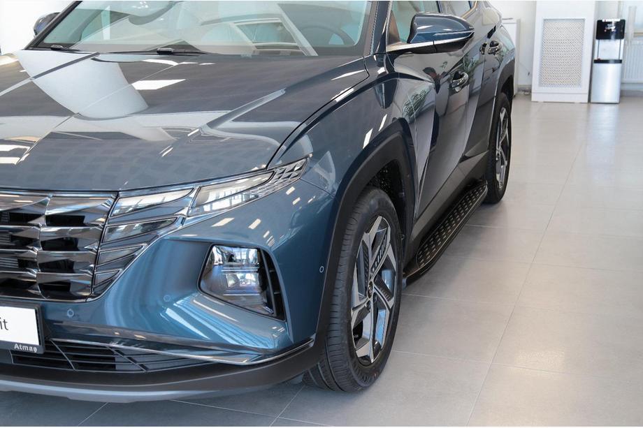 Hyundai Tucson NX4 2021– Sidosteg Shining Black (2 st, aluminium) Foto 6
