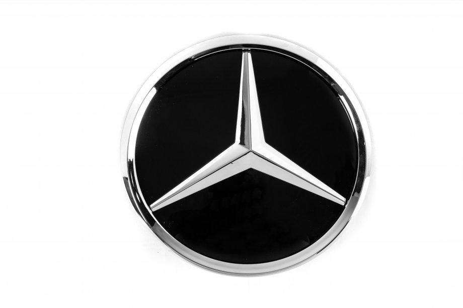 Mercedes Vito/V-klass W447 2014– Nedsatt: Främre emblem under glas, kromkant a2048806406 Image