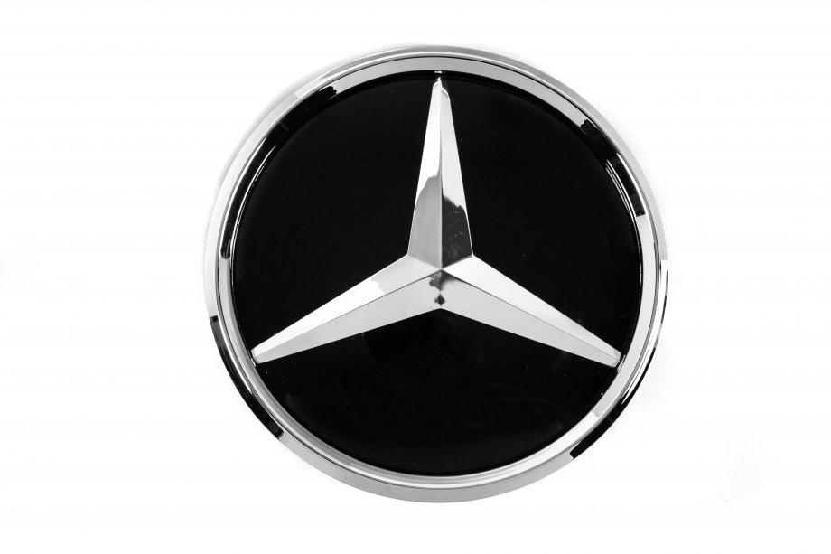 Mercedes C-class W205 2014–2021 Utförsäljning Främre emblem under glas, kromad kant a2058806406 (visningsexemplar) Foto 1