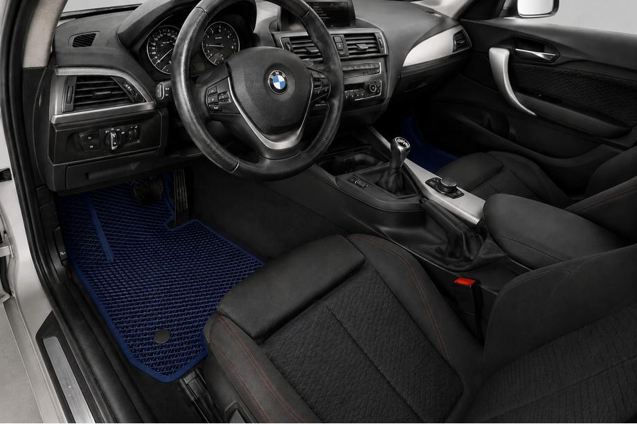 BMW 1-serien F20/F21 2011–2019 EVA-bilmattor (Blå) Image