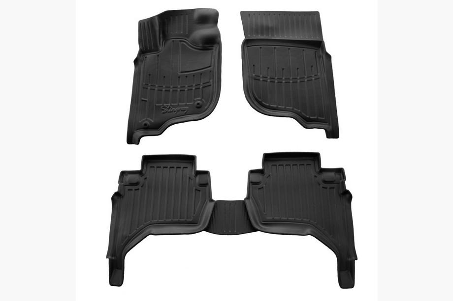 Mitsubishi L200 2006–2015 Stingray 3D gummimattor för kupén (EU, KAOT, 5 st) Image