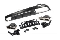 Mercedes C-class W205 2014–2021 Bakre diffuser med avgasändrör (C63-design 2014-2018) foto 3