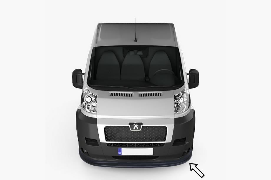 Peugeot Boxer 2006–2025 Främre läppspoiler ESA (2006-2013, svart) Image