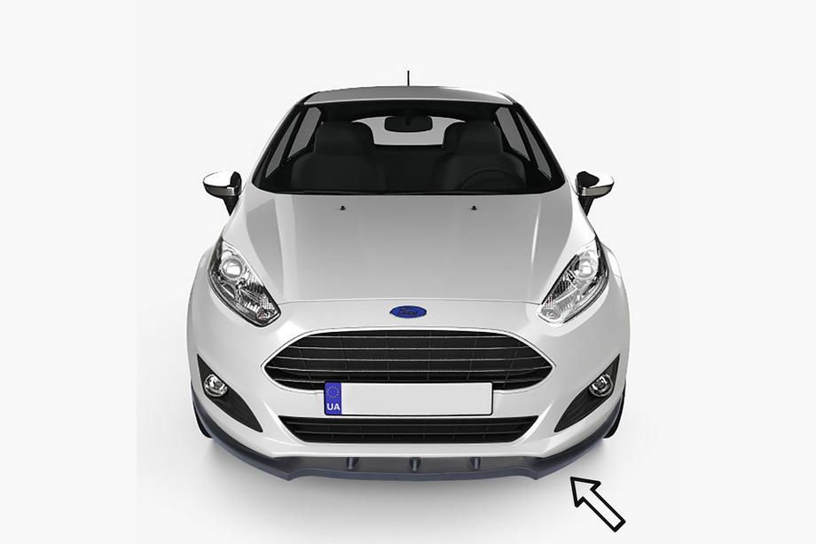 Ford Fiesta 2017– ESA frontläpp (svart) Image