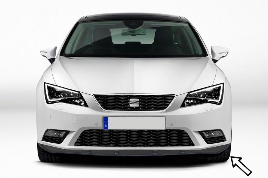 Seat Leon 2013–2020 ESA frontläpp (svart) Image