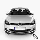 Volkswagen Golf 7/E-Golf 2012–2020 ESA frontläpp (svart) foto 1