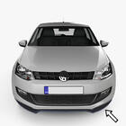 Volkswagen Polo 2010–2017 ESA frontläpp (svart) foto 1