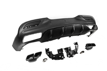 Mercedes GLE Coupé C292 2015–2019 Bakre diffuser med avgasändrör, svart (GLE63-design) foto 4