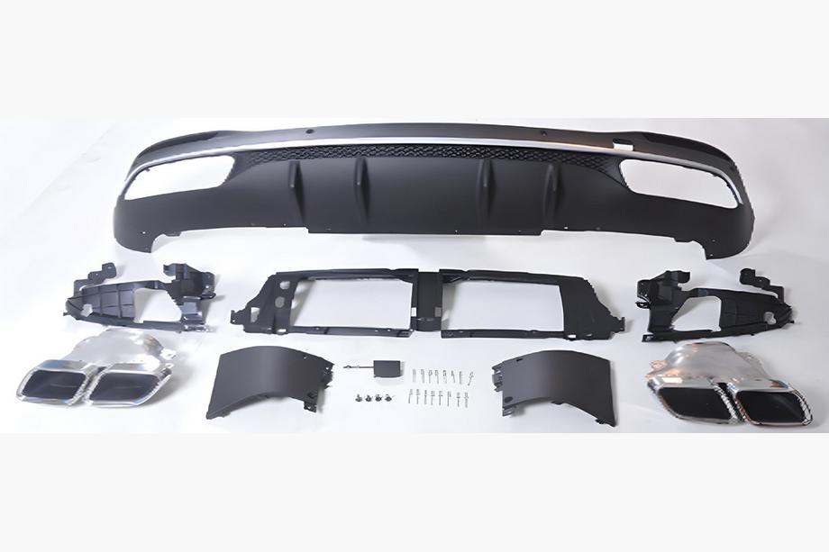 Mercedes GLE Coupé C167 2019– Bakre diffusor med avgasslut (för GLE63) Image