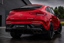 Mercedes GLE Coupé C167 2019– Bakre diffuser med avgasändrör, svart (GLE63-design) foto 2