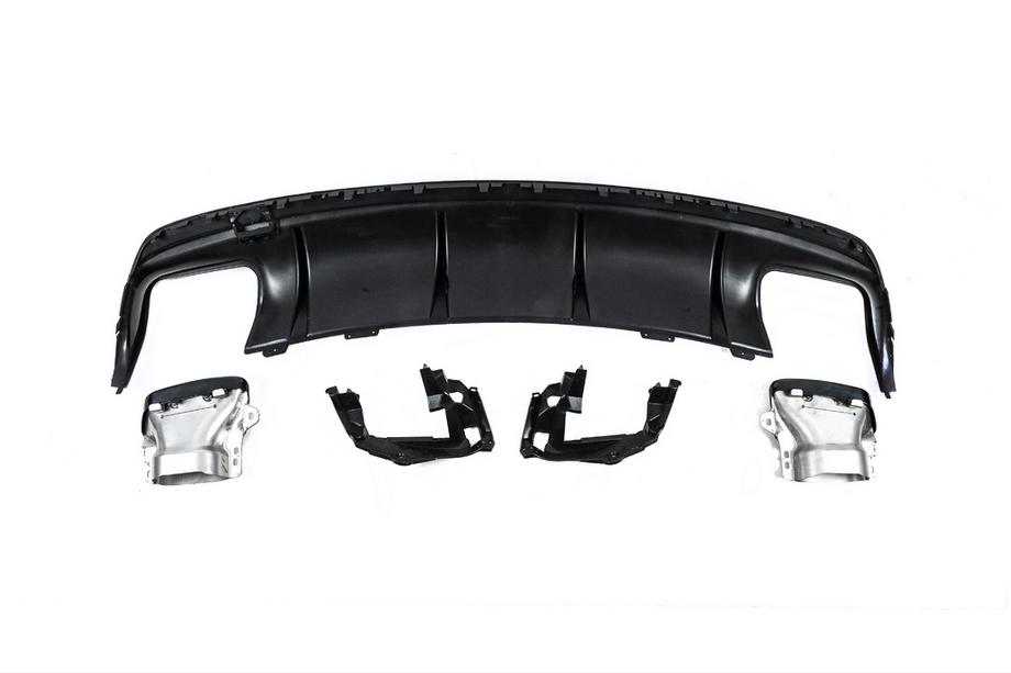Mercedes CLA C117 2013–2019 Bakre diffuser Black (CLA45-design med avgasändrör) Foto 5