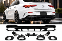 Mercedes CLA C118 2019– Bakre diffuser med avgasändrör (CLA35-design) foto 1