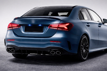 Mercedes A-class W177 2018– Bakre diffuser med avgasändrör (Design A45 SD) foto 1