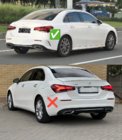Mercedes A-class W177 2018– Bakre diffuser med avgasändrör (Design A35 SD) foto 4