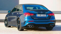 Mercedes A-class W177 2018– Bakre diffuser med avgasändrör (Design A35 SD) foto 1