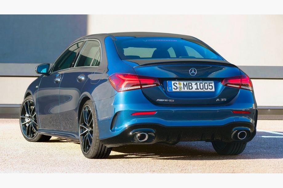 Mercedes A-class W177 2018– Bakre diffuser med avgasändrör (Design A35 SD) Image