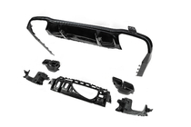 Mercedes E-klass W213 2016–2023 Bakre diffuser med avgasutblås E63-Design Black (för AMG/AMG-Line 2016-2020) foto 4