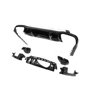 Bakre diffuser med avgasutblås E63-Design Black (för AMG/AMG-Line 2016-2020) foto 4