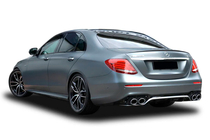 Mercedes E-klass W213 2016–2023 Bakre diffusor med avgasändrör E53-Design (för AMG/AMG-Line) foto 1