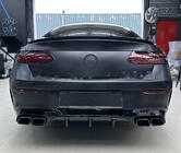 Mercedes E-class coupé C238 2016–2024 Bakre diffuser Black med avgasändrör Black (AMG63 Design) foto 1