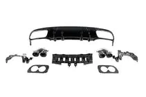 Mercedes C-class W205 2014–2021 Bakre diffuser med avgasändrör (för coupé AMG43 design) foto 3