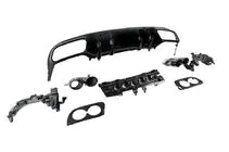 Mercedes C-class W205 2014–2021 Bakre diffuser med avgasändrör (för coupé AMG43 design) foto 5