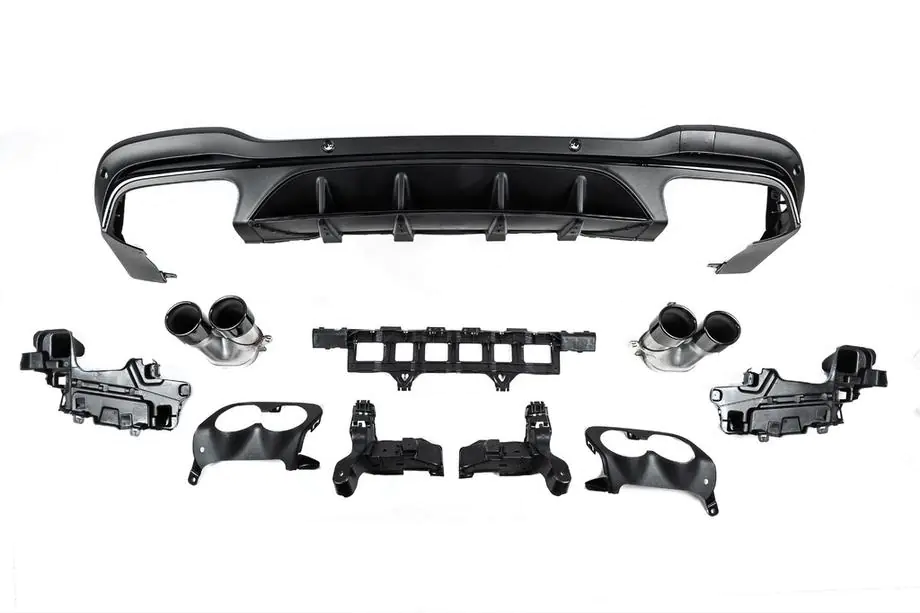 Mercedes GLC X253 2015–2022 Bakre diffuser med avgasändrör (AMG43-design) Foto 3