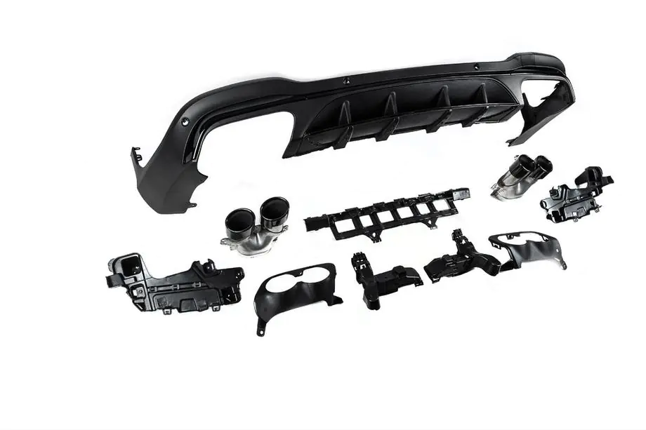 Mercedes GLC X253 2015–2022 Bakre diffuser med avgasändrör (AMG43-design) Foto 6