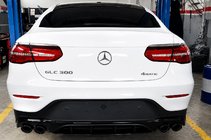 Mercedes GLC Coupé C253 2016–2023 Bakre diffuser med avgasändrör (AMG43-design) foto 3