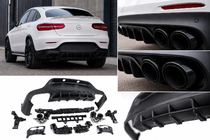 Mercedes GLC Coupé C253 2016–2023 Bakre diffuser med avgasändrör (AMG43-design) foto 1