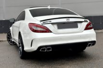 Mercedes CLS C218 2011–2018 Bakre diffuser med avgasändrör Black (2015-2018, CLS63 design) foto 1