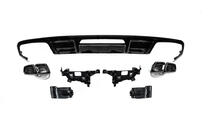 Mercedes CLS C218 2011–2018 Bakre diffuser med avgasändrör Black (2015-2018, CLS63 design) foto 2