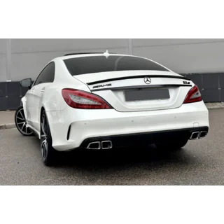 Bakre diffuser med avgasändrör Black (2015-2018, CLS63 design)