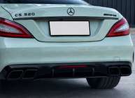 Mercedes CLS C218 2011–2018 Bakre diffuser med avgasutblås Black (2015-2018, GT63 Design) foto 3