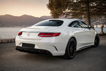 Mercedes S-class C217 Coupé 2014–2020 Bakre diffuser med avgasändrör Black (2018-2020) foto 3