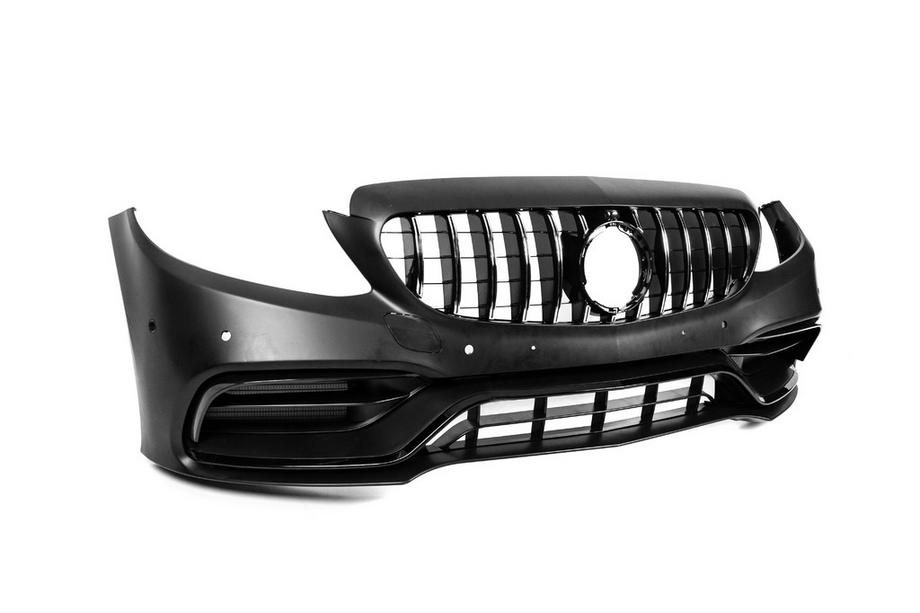 Mercedes C-class W205 2014–2021 Framstötfångare komplett (AMG C63-designs 2018-2021) Foto 5