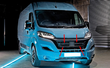 Opel Movano 2021– Lister till kylargrill (3 st, rostfritt stål) foto 1