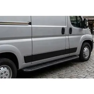 Sidosteg Tayga Black (2 st, aluminium) foto 1