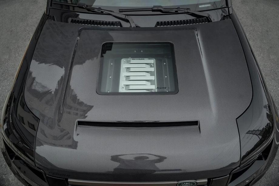 Land Rover Defender 2019– Kolfiber motorhuv (med glasöppning) Image