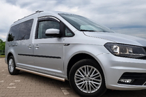 Volkswagen Caddy 2010–2015 Vindavvisare för sidorutor med kromlist Niken Luxury (2 st) foto 4