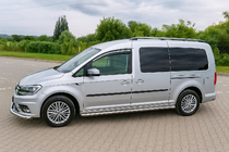 Volkswagen Caddy 2010–2015 Vindavvisare för sidorutor med kromlist Niken Luxury (2 st) foto 5