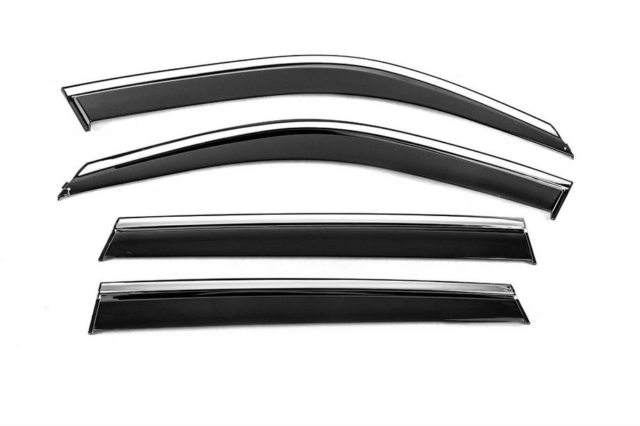 BMW X5 F15 2013–2018 Vindavvisare med kromlist Niken Luxury (4 st) Image