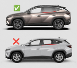 Hyundai Tucson NX4 2021– Vindavvisare med kromlist Niken Luxury (4 st) foto 8