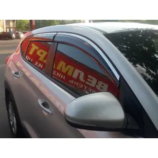 Vindavvisare med kromlist Niken Luxury (4 st)