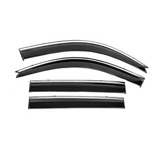 Vindavvisare med kromlist Niken Luxury (4 st) Toyota Land Cruiser Prado 120 2002–2009 foto 2