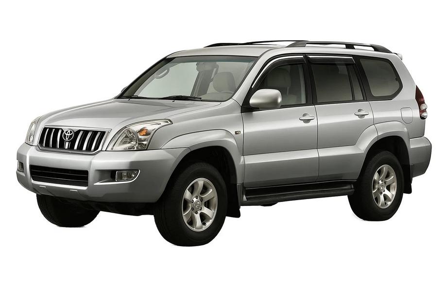 Toyota Land Cruiser Prado 120 2002–2009 Vindavvisare med kromlist Niken Luxury (4 st) Image