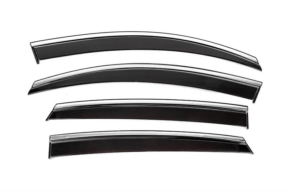 Mercedes GLC Coupé C253 2016–2023 Vindavvisare med kromlist Niken Luxury (4 st) Image