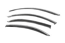 Mercedes S-class W221 2005–2013 Vindavvisare för sidorutor med kromlist Niken Luxury (Long, 4 st) foto 2