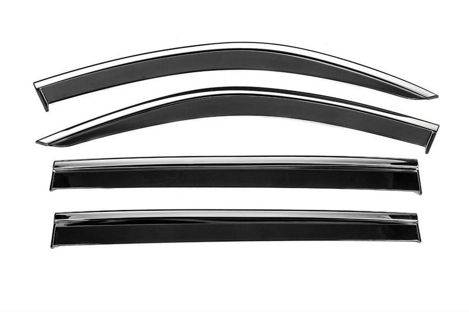 Mercedes GL/GLS-klass X166 2012–2019 Vindavvisare med kromlist Niken Luxury (4 st) Image